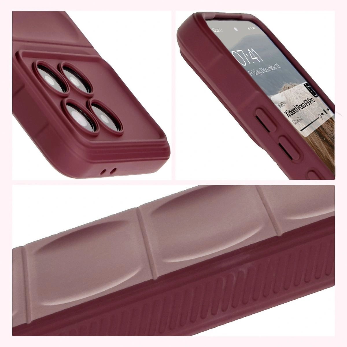 Bizon Case Tur Xiaomi Poco F6 Pro dark purple