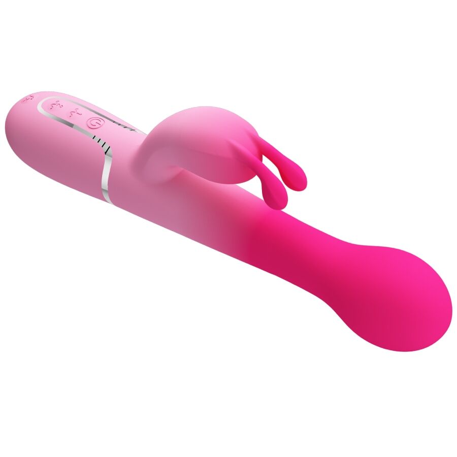 PRETTY LOVE - DEJON 3 IN 1 MULTIFUNCTION RABBIT VIBRATOR PINK