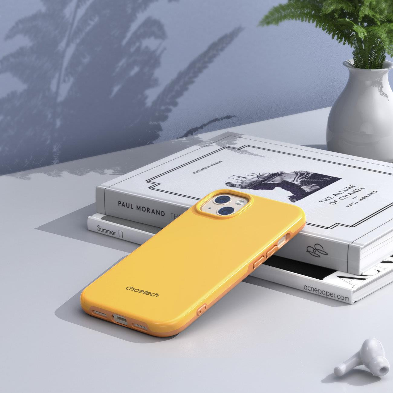 Choetech PC0112-MFM-YE MFM Anti-drop Made For MagSafe Apple iPhone 13 orange