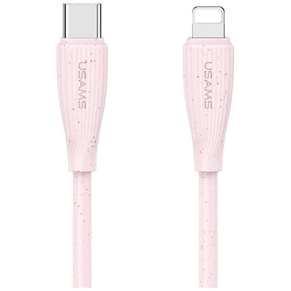 Kabel USAMS Green Series SJ717 30W USB-C / Lightning 1m różowy