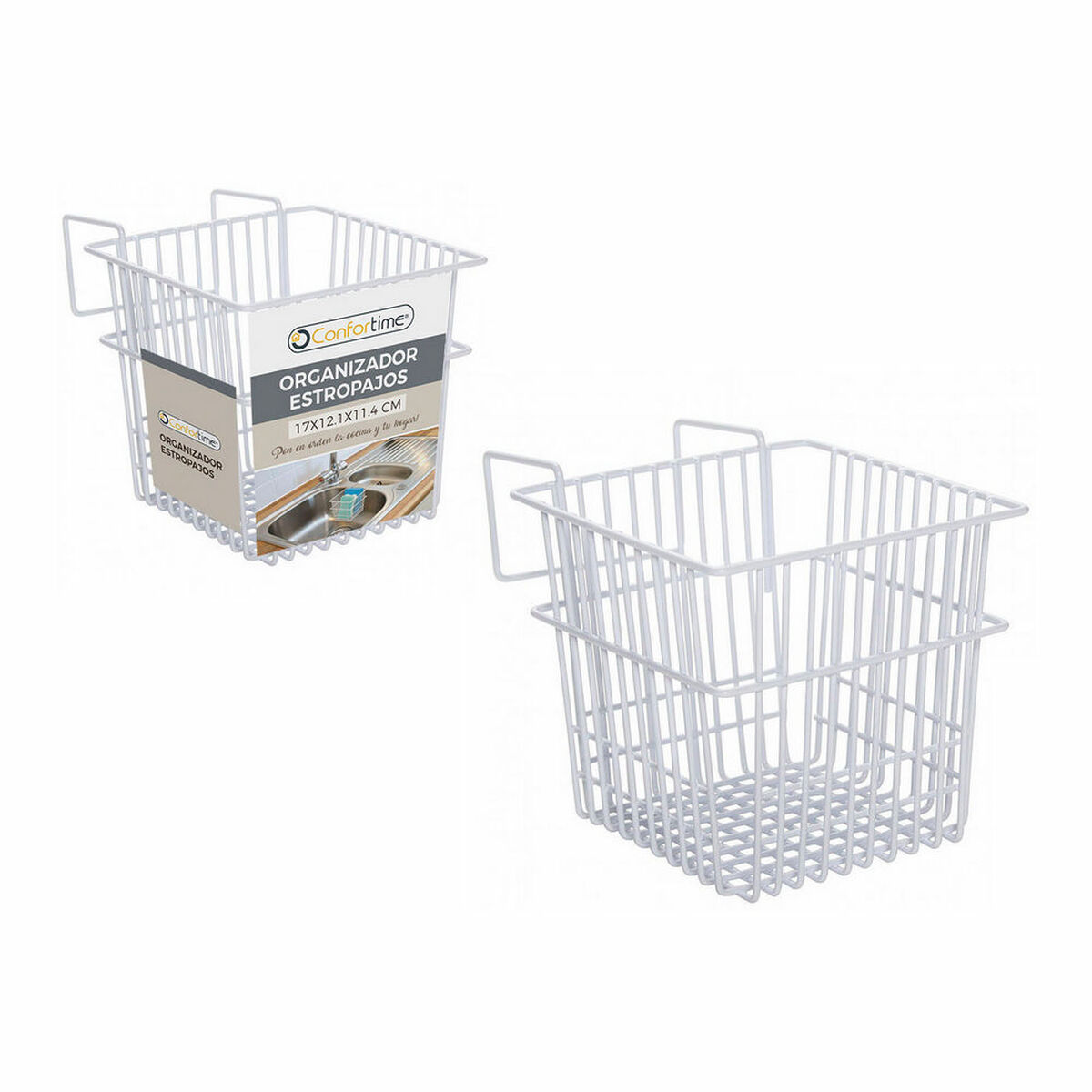 Multi-purpose basket Confortime Drainer (17 x 12,1 x 13,5 cm)