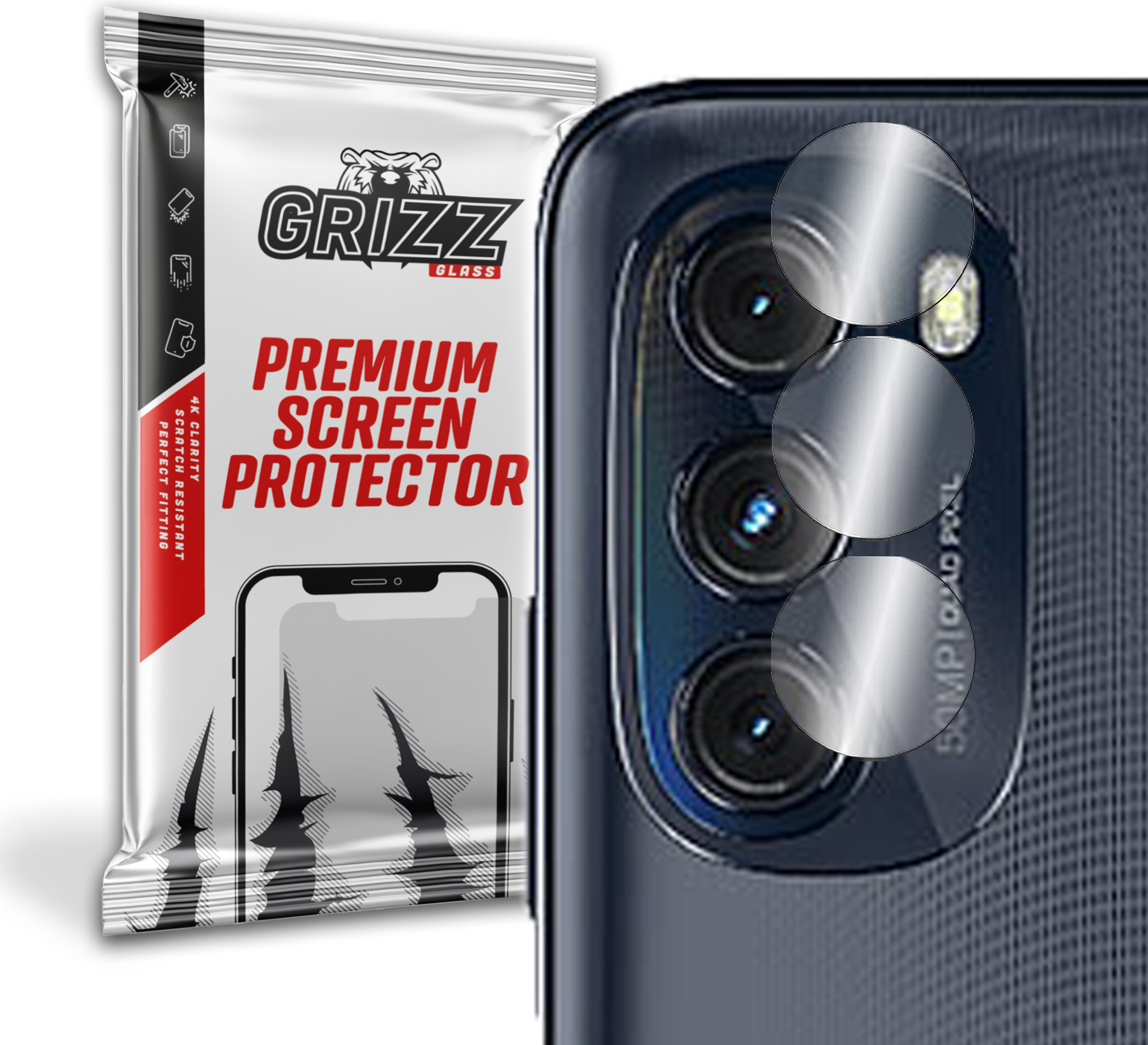 GrizzGlass HybridGlass Camera Motorola Moto G (2022)