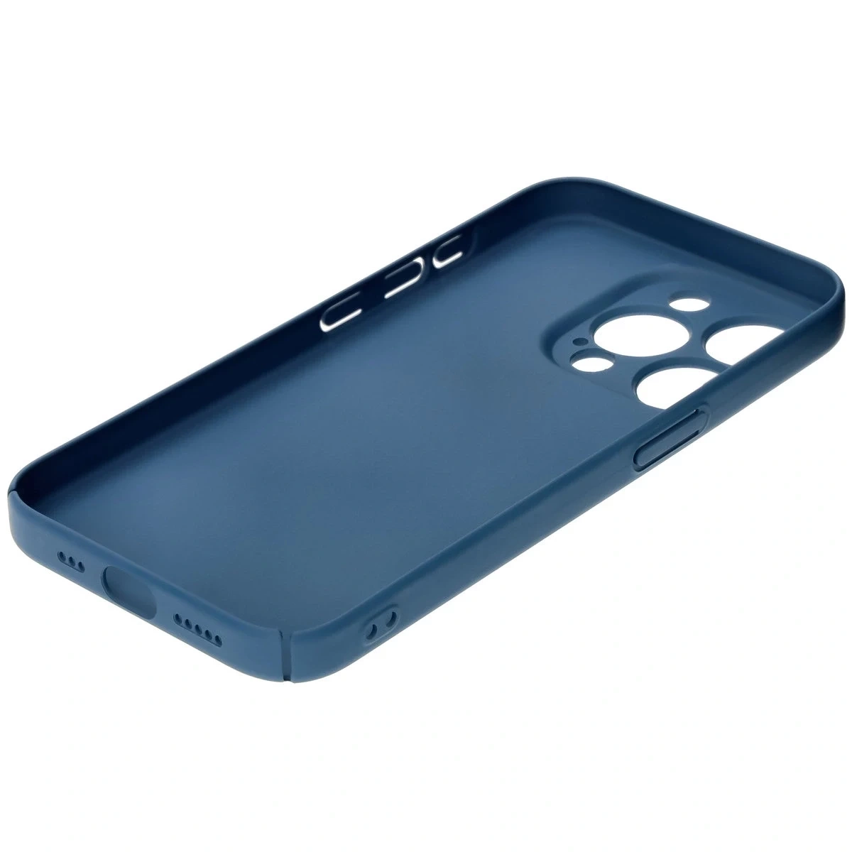 Etui Bizon Case Łupka do Apple iPhone 15 Pro niebieskie