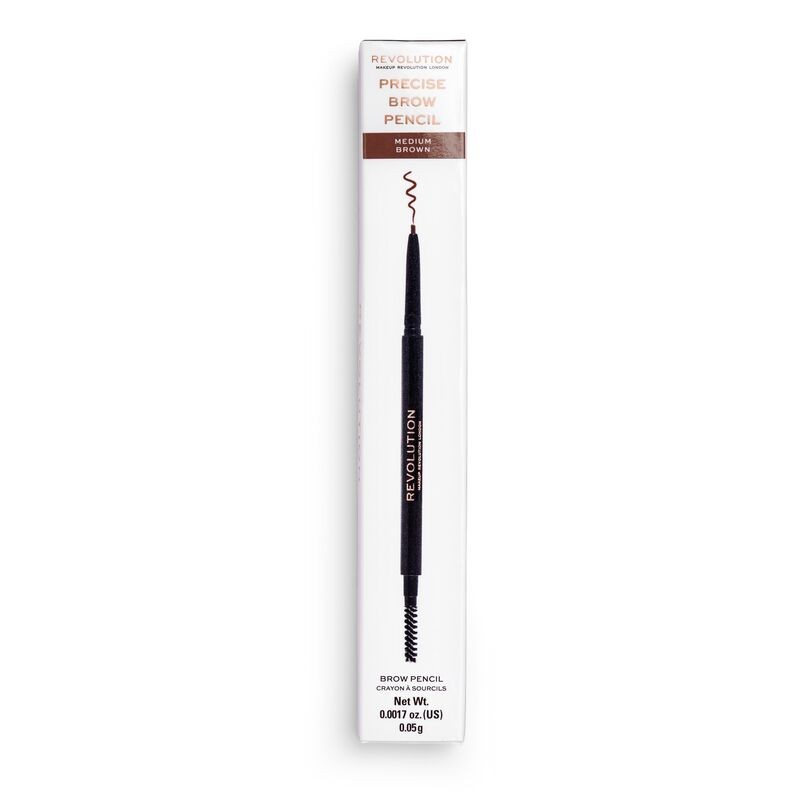 Makeup Revolution Precise Brow Pencil Dwustronna kredka do brwi Medium Brown  1szt