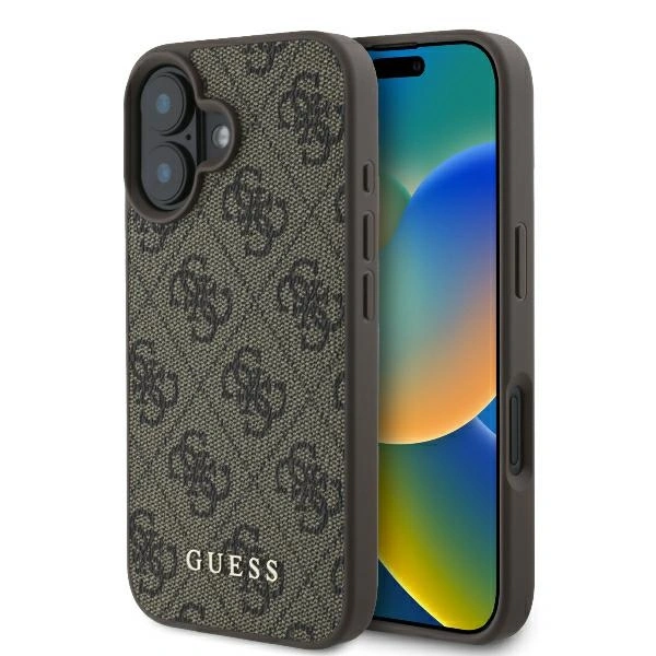 Case Guess GUHCP16MG4GFBR Apple iPhone 16 Plus hardcase 4G Classic brown