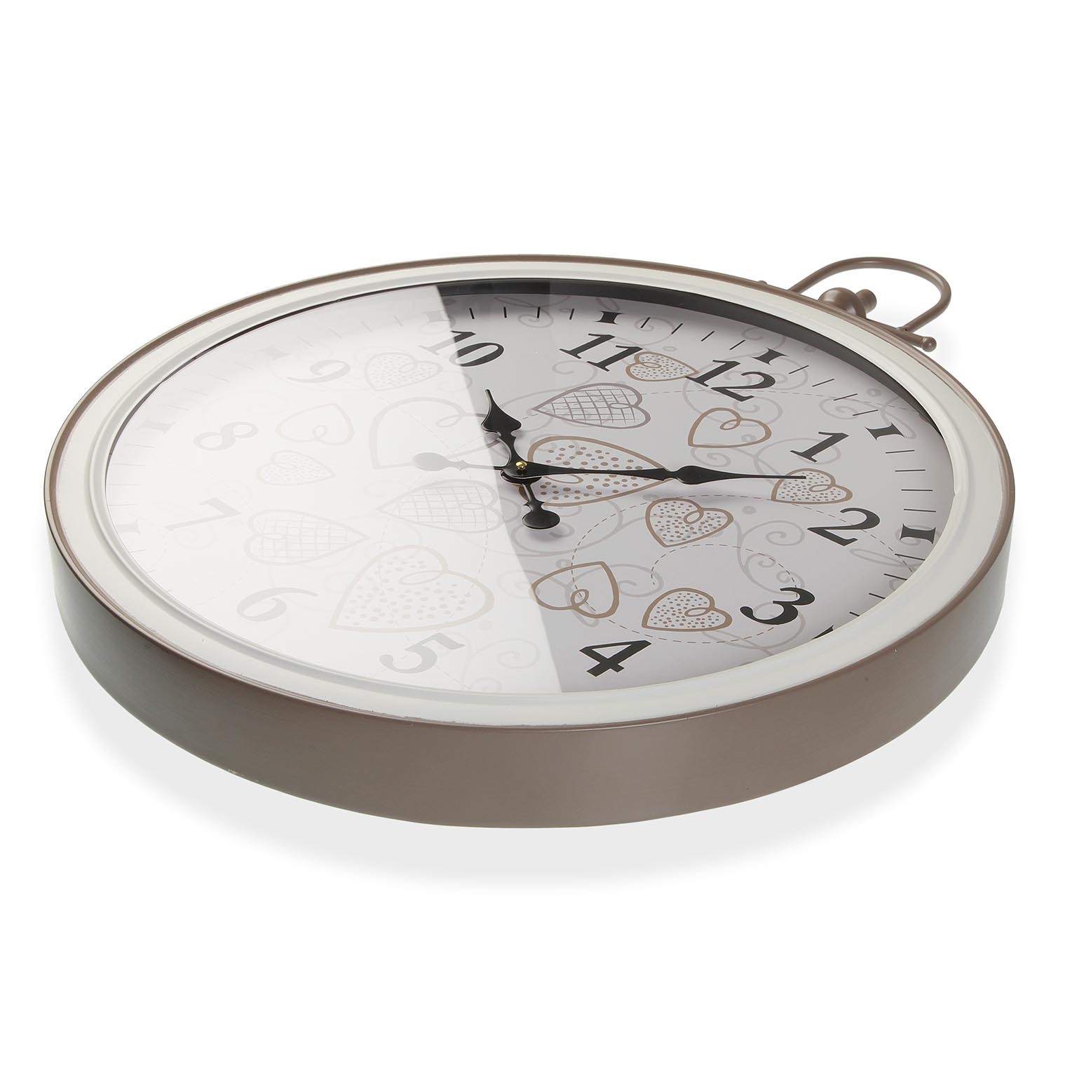 Zegar Ścienny Versa Cozy Serca Metal (5 x 73,5 x 60 cm)