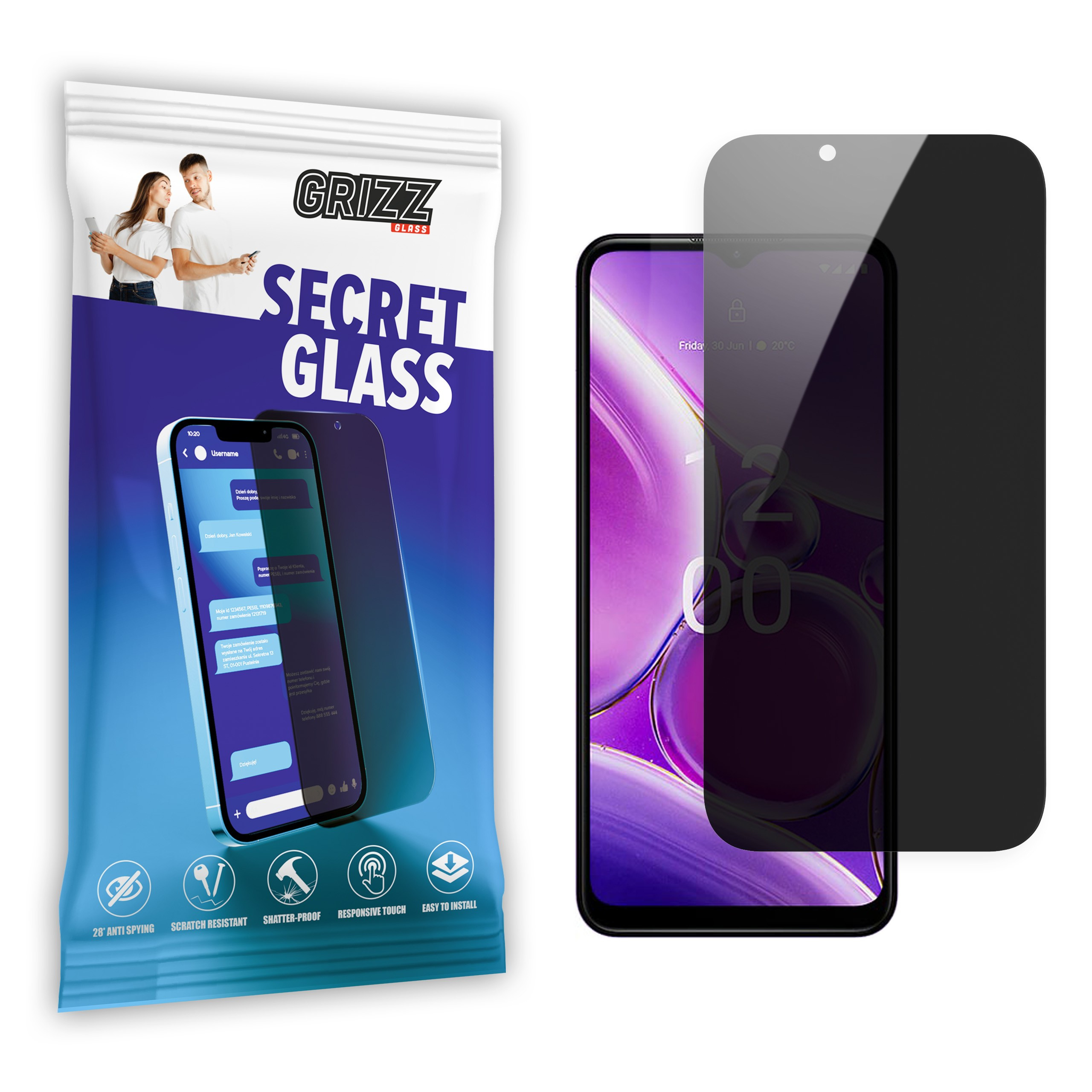 GrizzGlass SecretGlass Nokia G42