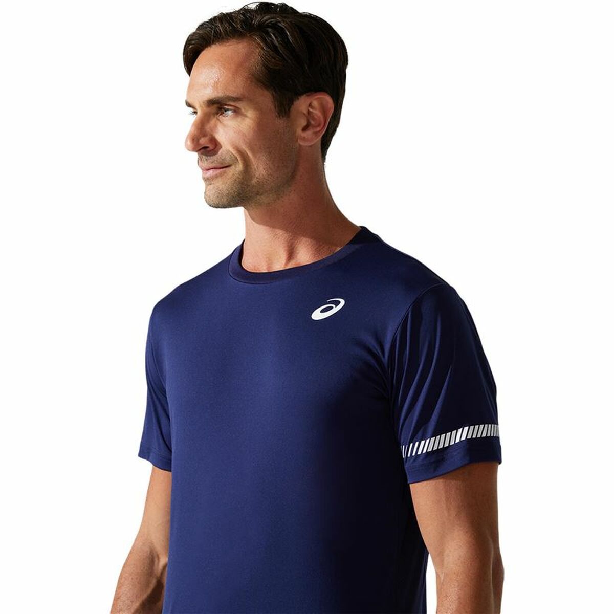 Men’s Short Sleeve T-Shirt Asics Court SS Blue