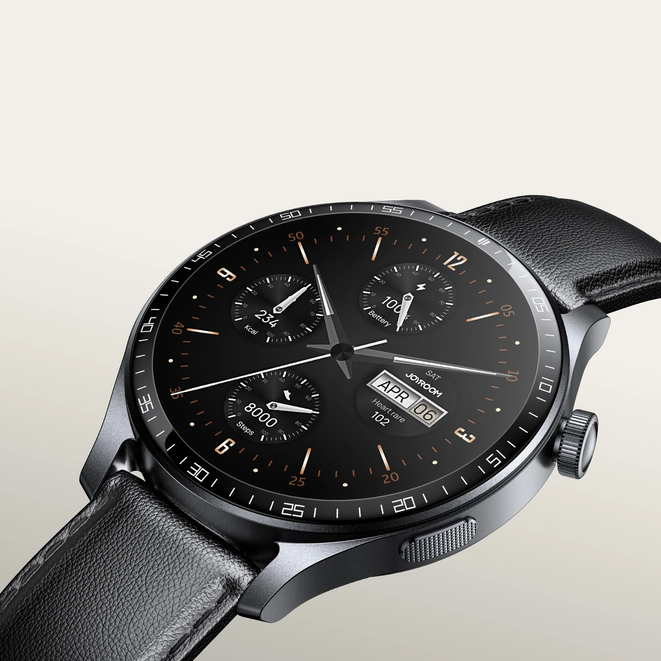 Joyroom Classic Series JR-FC2 Pro smartwatch with call answering function dark grey