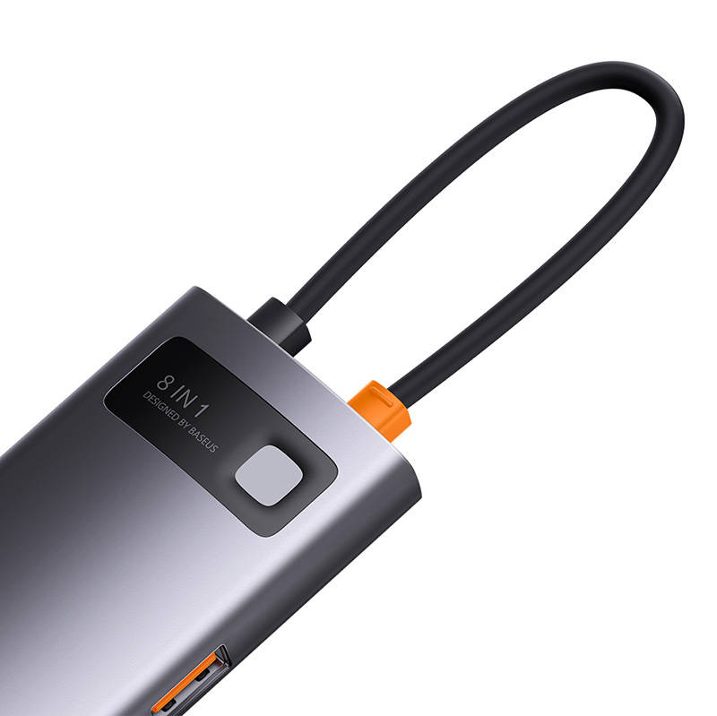 Hub Baseus StarJoy Series 8in1 USB-C - HDMI + 3 x USB 3.1 + USB-C PD + RJ45 + microSD/SD