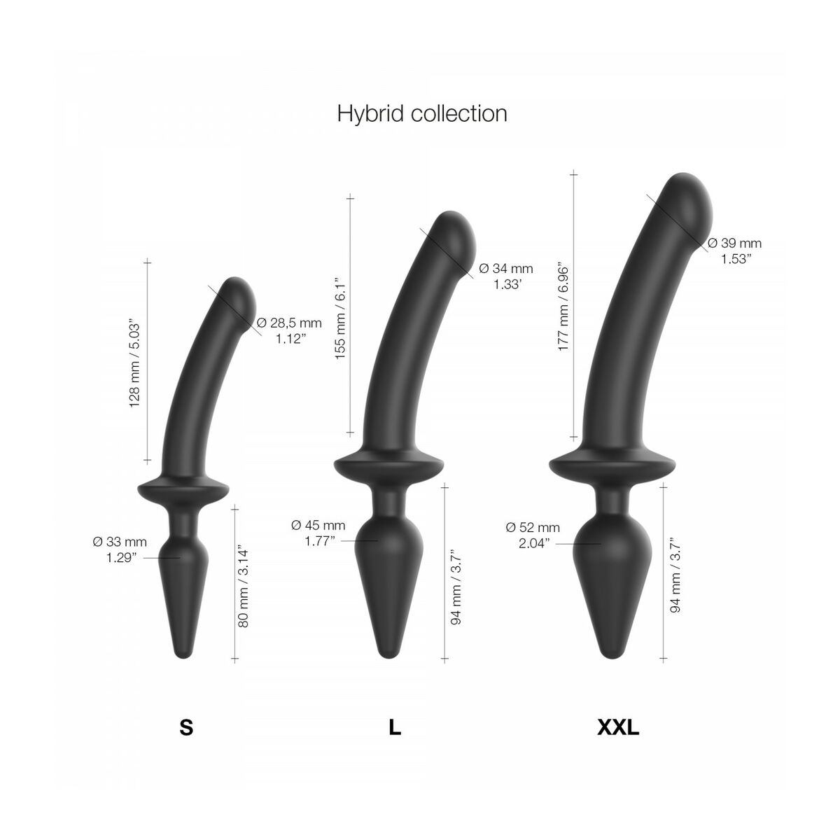 Dildo Strap-on-me Black