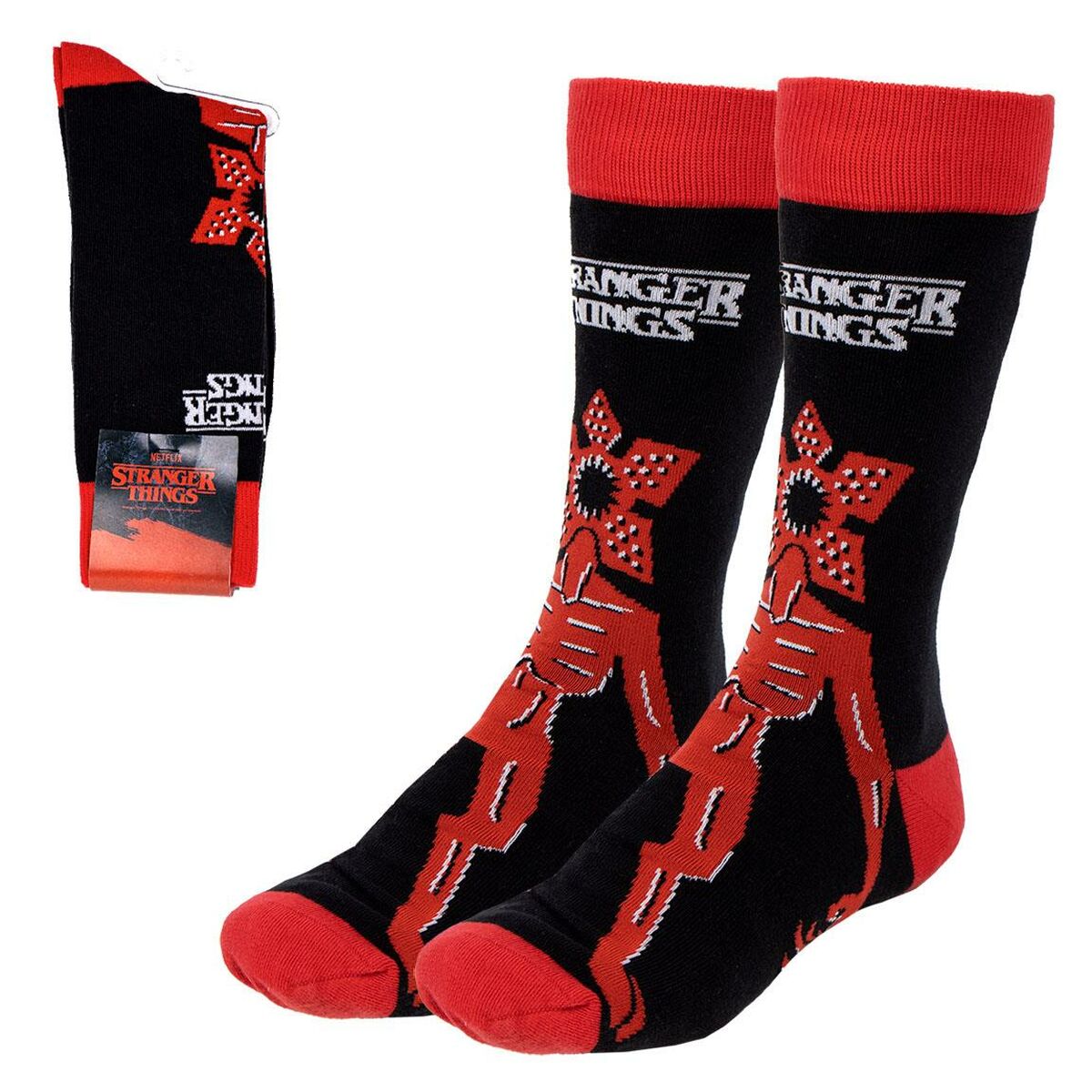 Socks Stranger Things Black