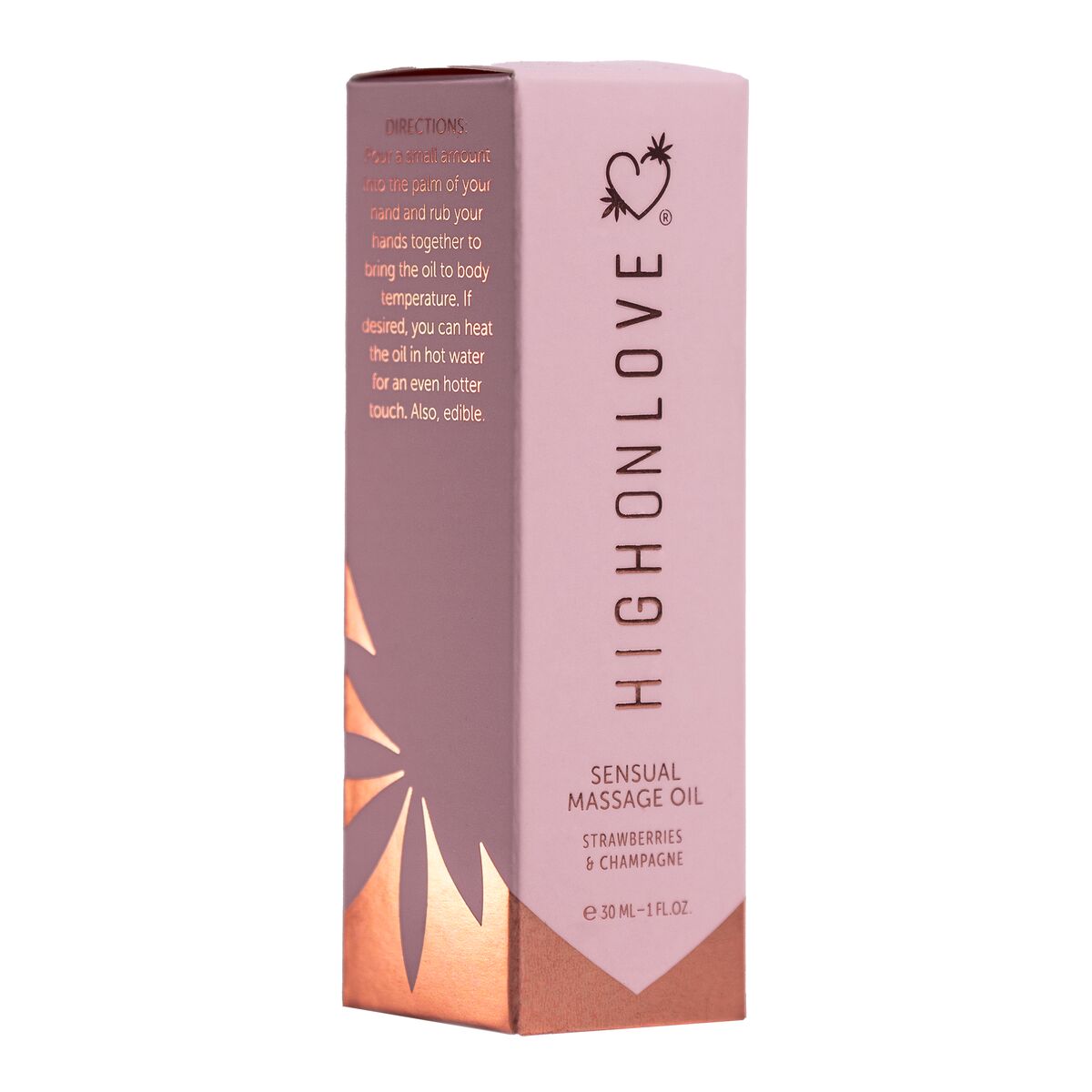 Erotic Massage Oil Highonlove Strawberry Strawberry Sparkling Wine 30 ml