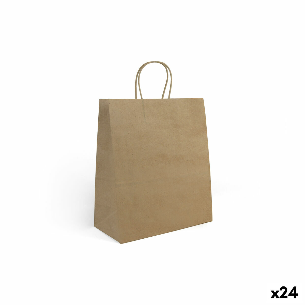 Paper Bag Algon Kraft 26 x 14 x 31 cm (24 Units) Paper Bag Algon Kraft 26 x 14 x 31 cm (24 Units)