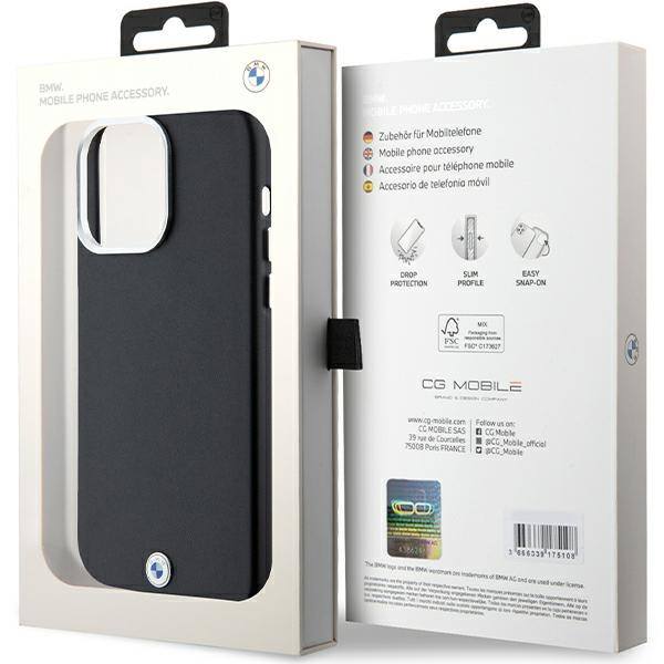 BMW BMHMP15X23PUFWK Apple iPhone 15 Pro Max Signature Wrapped Metal MagSafe black