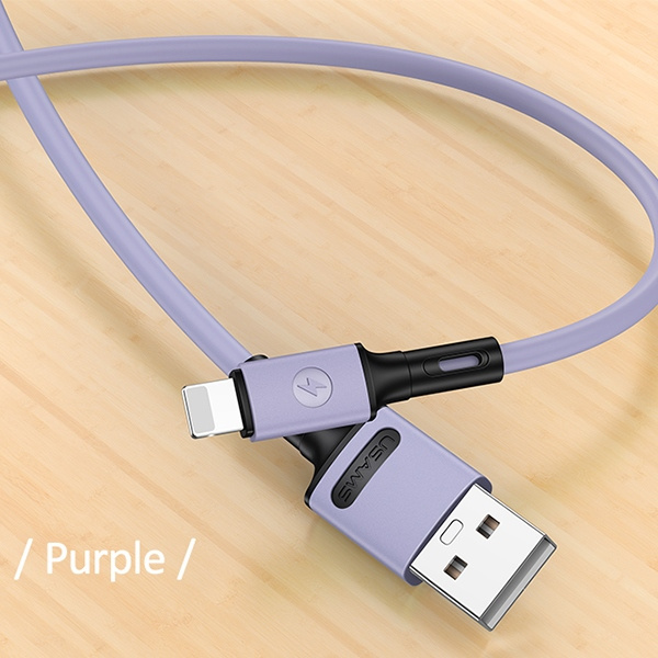 USAMS Cable U52 Lightning 2A Fast Charge 1m purple SJ434USB04 (US-SJ434)