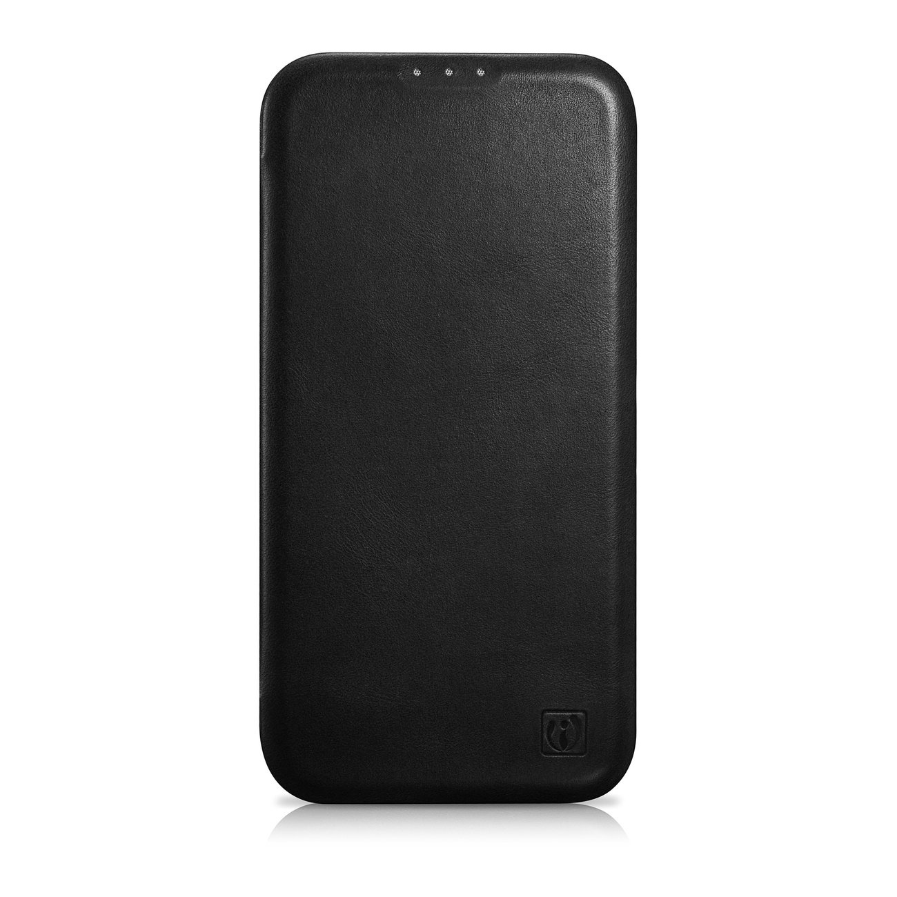 iCarer CE Oil Wax Premium Leather Folio MagSafe Apple iPhone 14 black