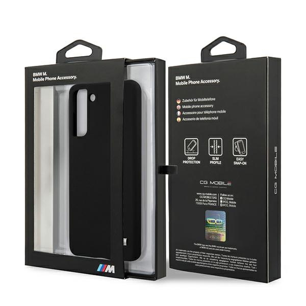 BMW BMHCS21SMSILBK Samsung Galaxy S21 black Silicone M Collection