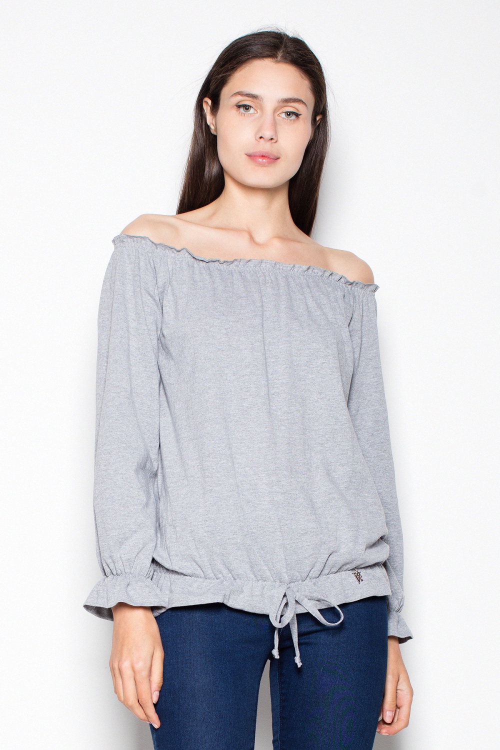  Blouse model 77497 Venaton  grey