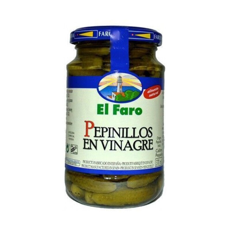 Gherkins El Faro In Vinegar (370 ml)