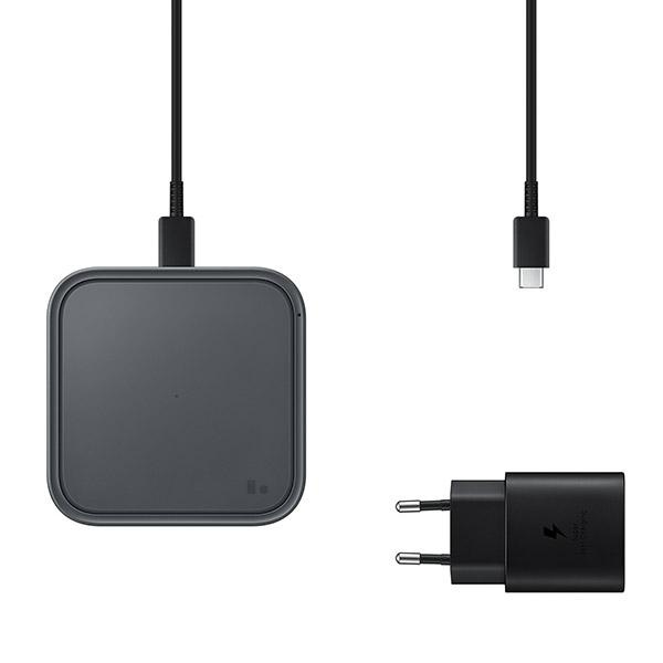 Samsung EP-P2400TB Fast Wireless Charger 15W + Wall Charger dark gray