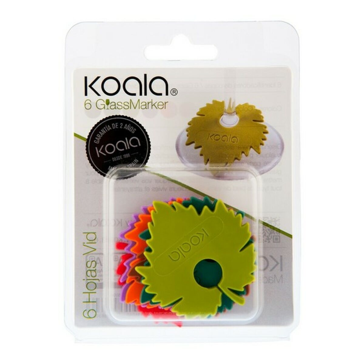 Wineglass Identifier Koala Bodega (6 pcs) 5,5 cm Plastic (6 Pieces)