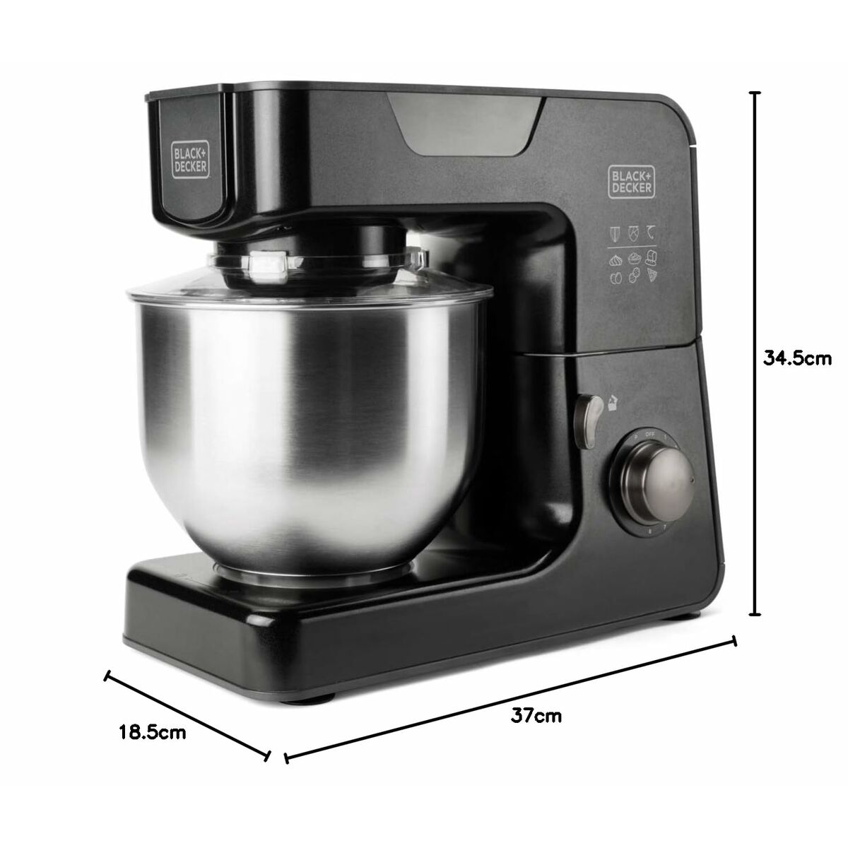 Food Processor Black & Decker BXKM1000E Black 1000 W 5,2 L Food Processor Black & Decker BXKM1000E Black 1000 W 5,2 L