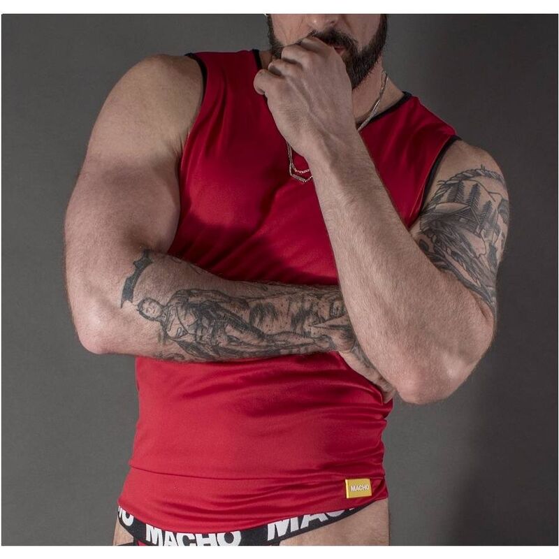 MACHO - RED T-SHIRT L/XL