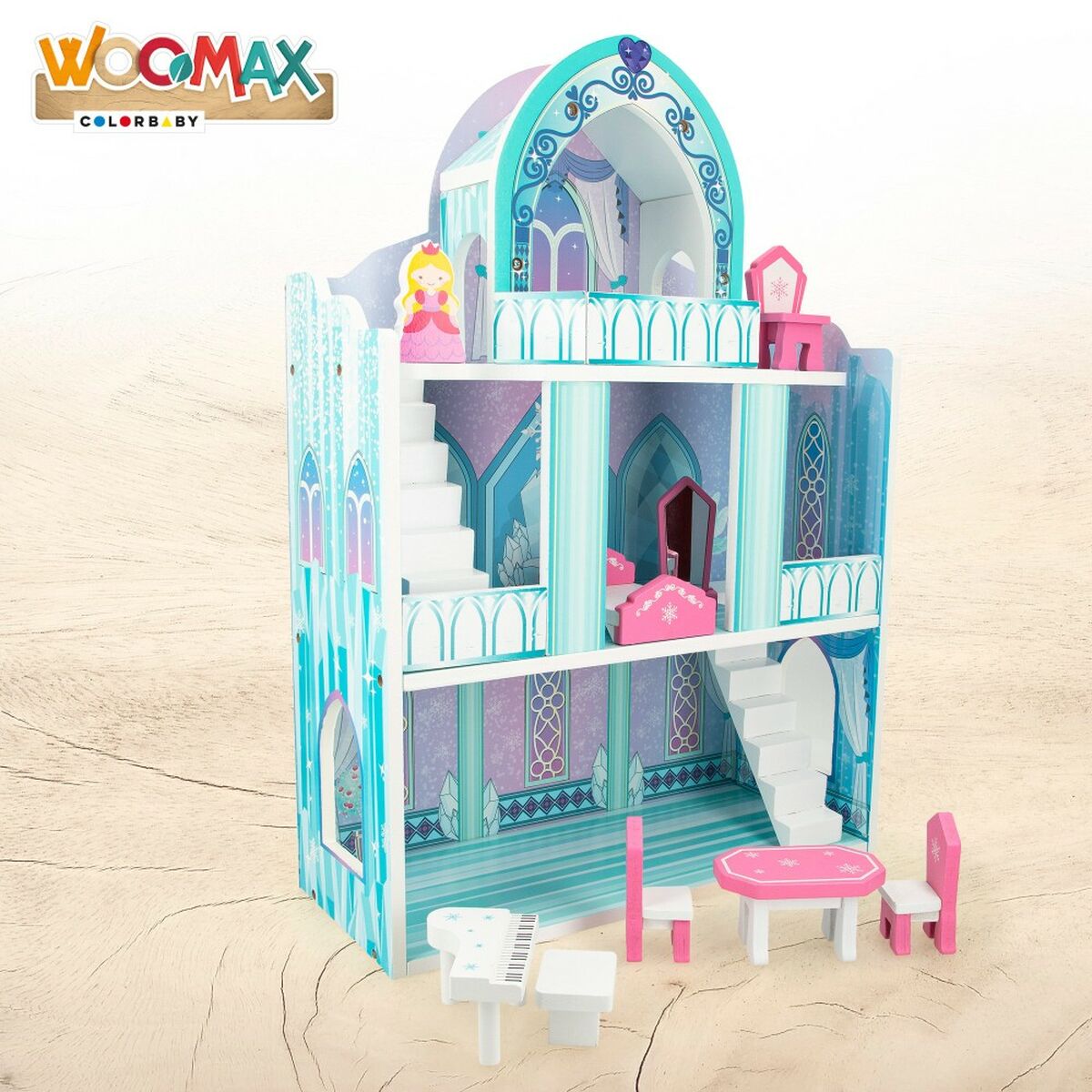 Miniaturowy Dom Woomax 9 Części 37 x 53,5 x 15 cm 2 Sztuk
