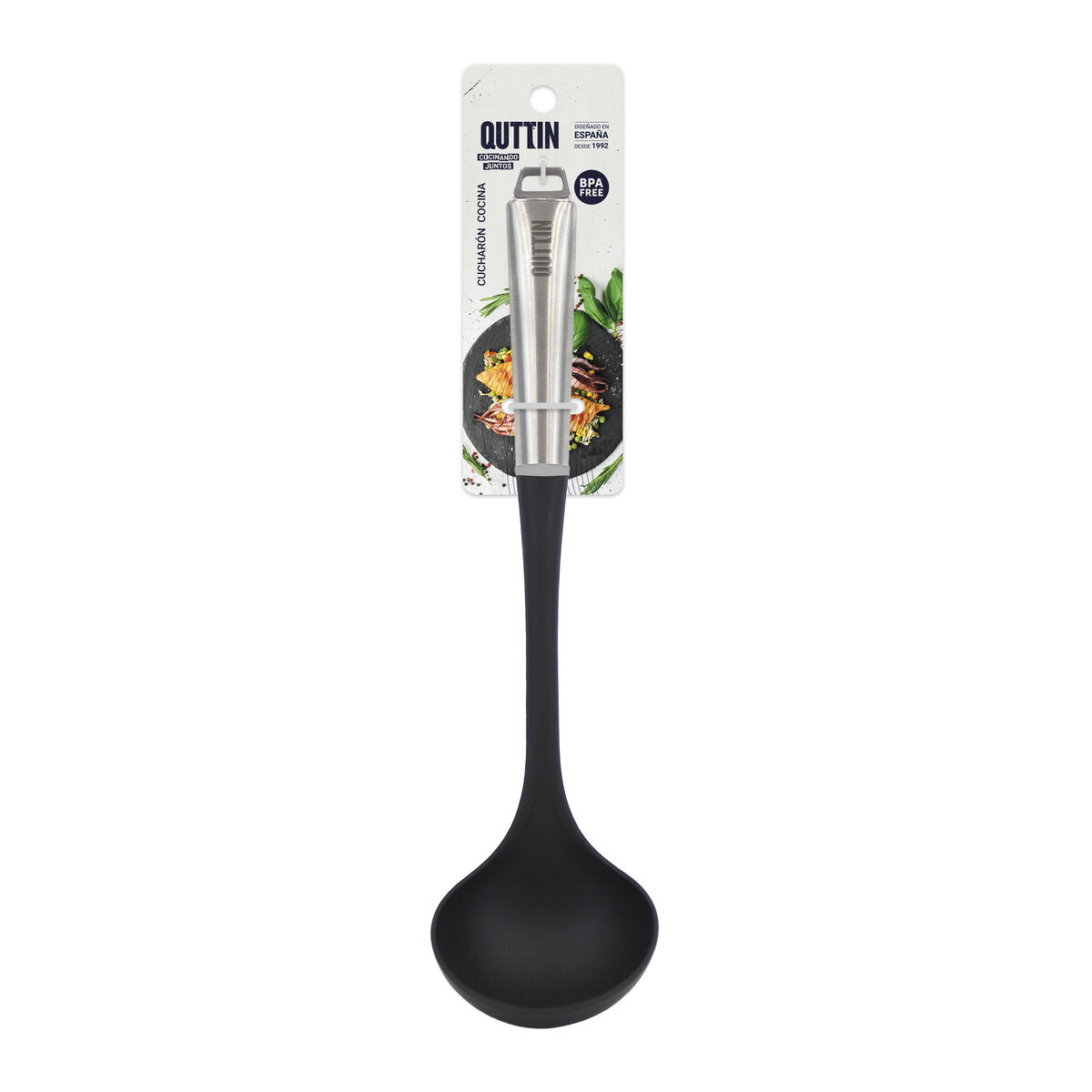 Ladle Quttin Steel 34,5 x 9 x 7 cm (24 Units)