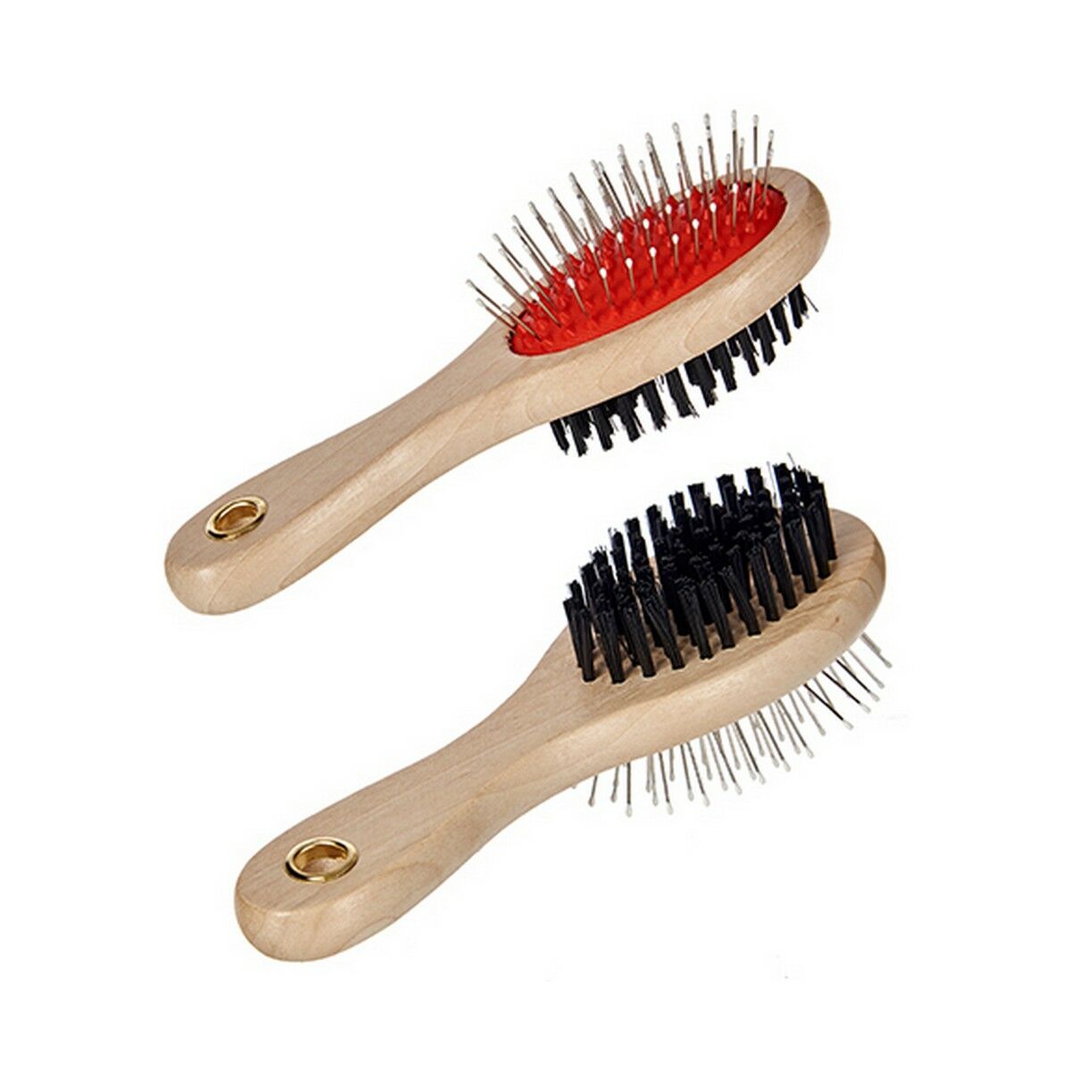 Dog Brush Red Black Brown Steel Plastic (9 x 5 x 21 cm) (24 Units)