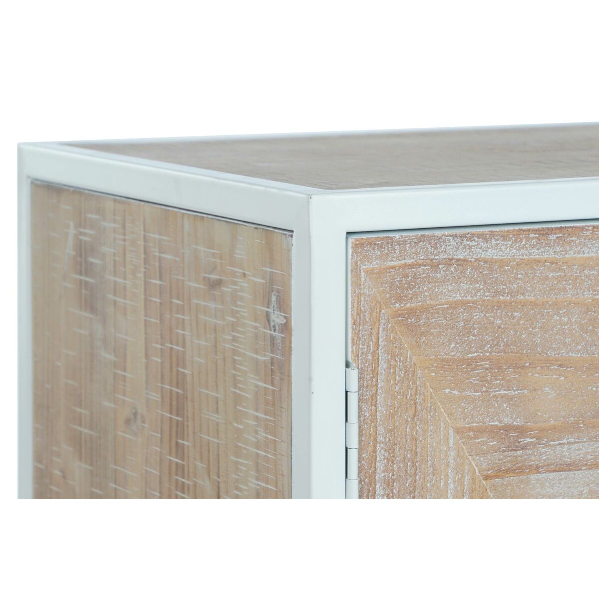 Sideboard DKD Home Decor Fir Metal White 120 x 35 x 80 cm