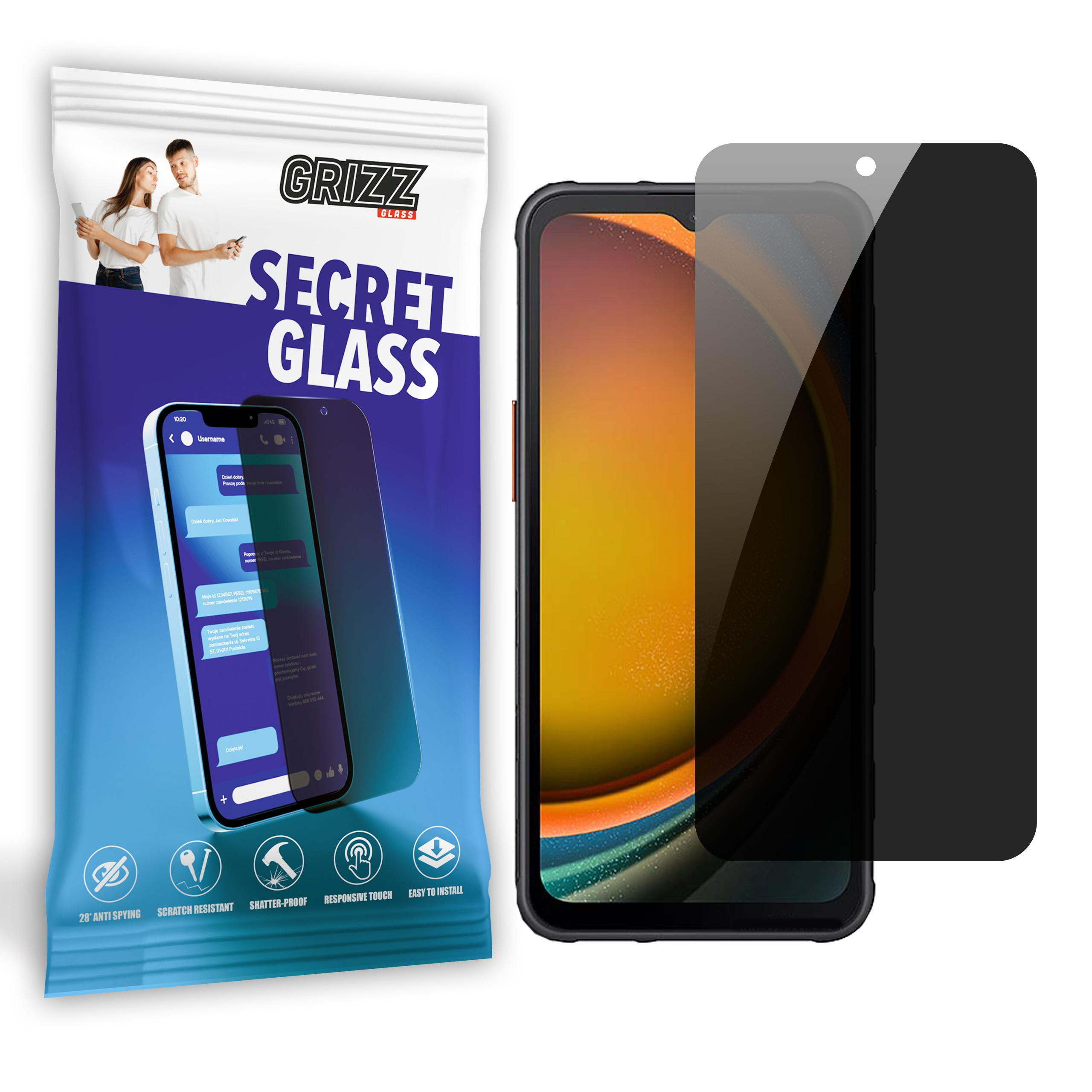 GrizzGlass SecretGlass Samsung Galaxy Xcover7