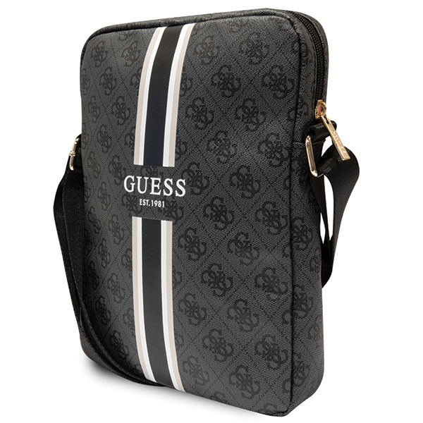 Guess GUTB10P4RPSK 10 inch black 4G Stripes Tablet Bag