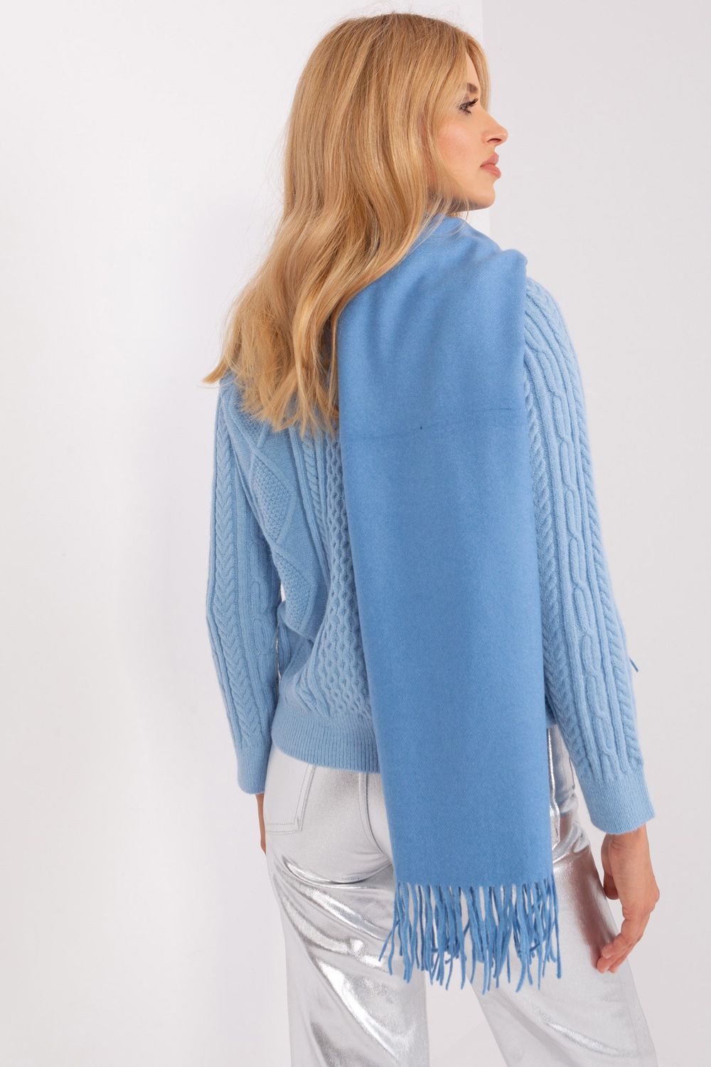  Shawl model 187615 AT  blue