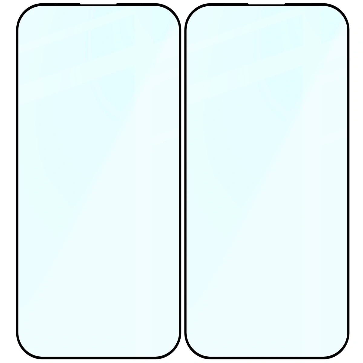 Szkło hartowane Bizon Glass Edge Duo do Apple iPhone 15 Pro czarna ramka [2 PACK]