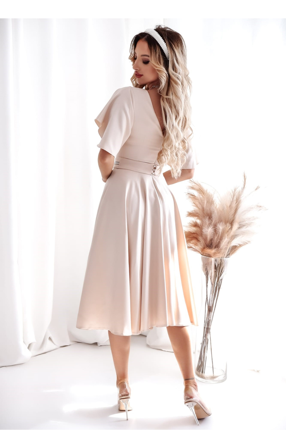  Cocktail dress model With You  beige