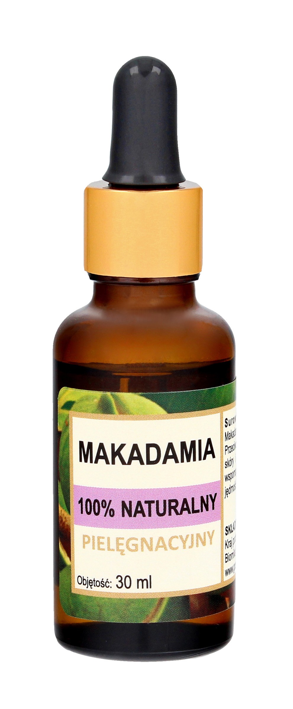 BIOMIKA 100% Naturalny Olejek Makadamia - pielęgnujący 30ml