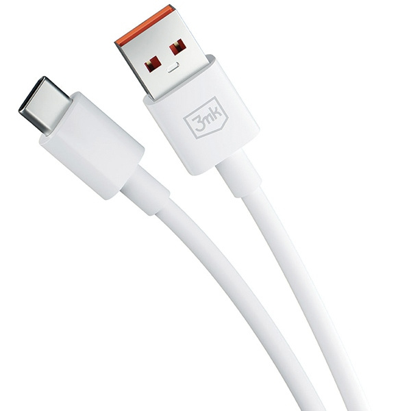 3MK Hyper Cable USB-A / USB-C 5A 60W 1.2m white
