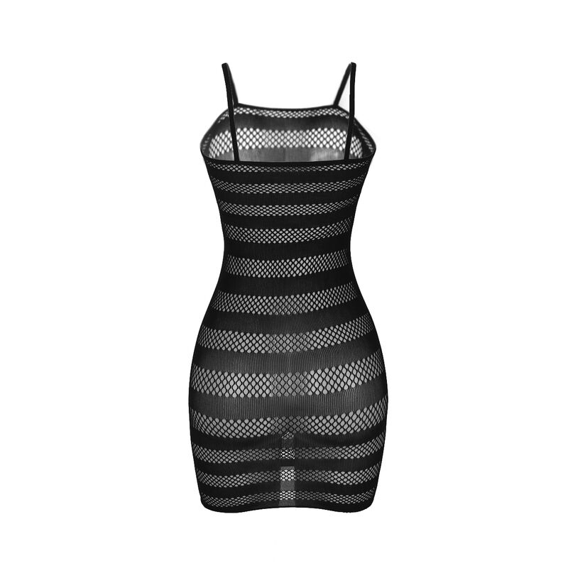 SUBBLIME - 951733 FISHNET BODYSTOCKING WITH BLACK STRIPES ONE SIZE