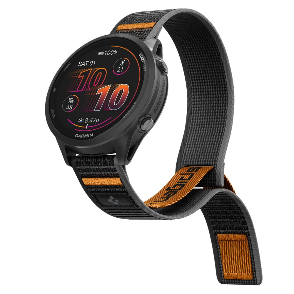 Pasek Spigen Athlex Air Garmin Quick Release 22mm Active Black/orange