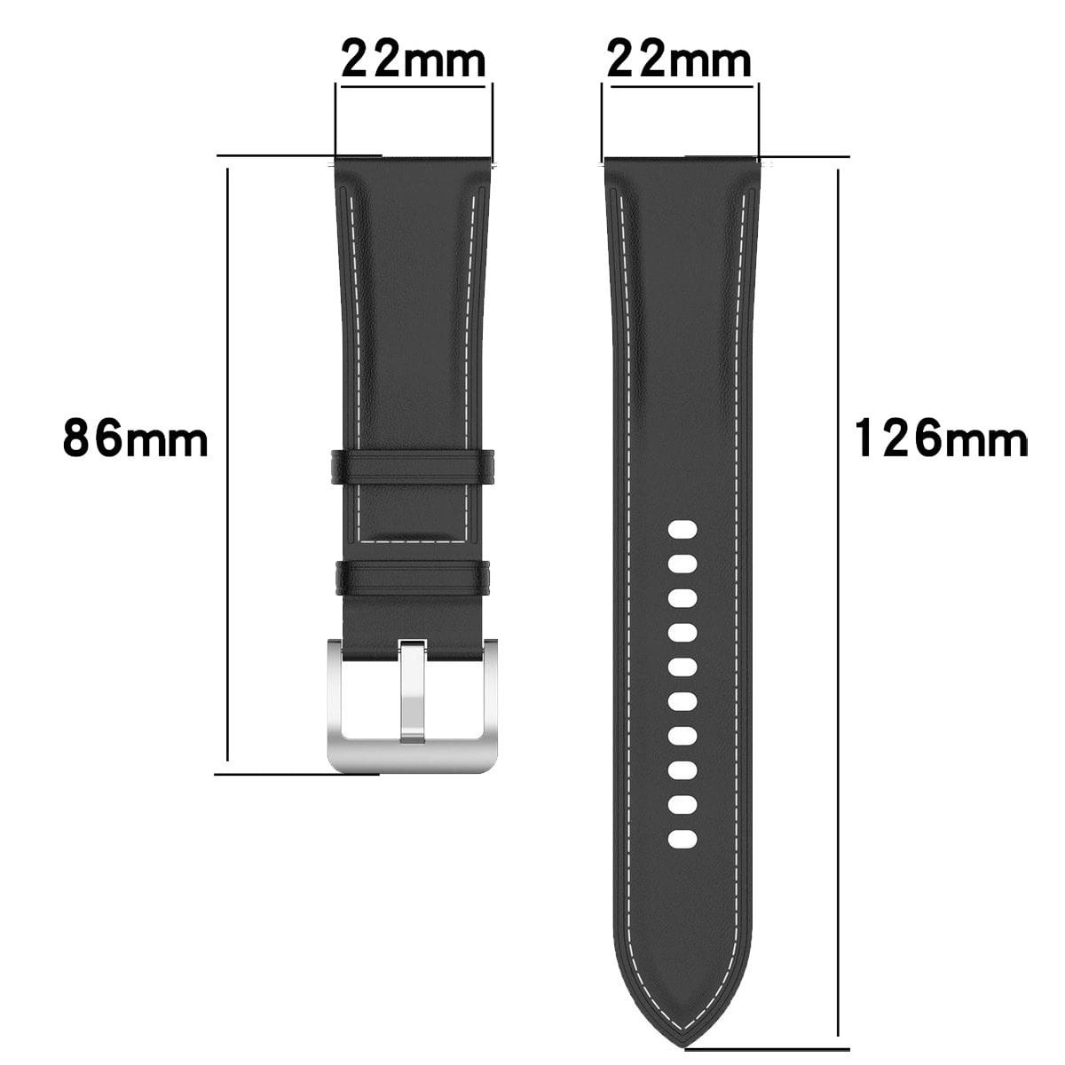 Bizon Strap Watch Casual 22 mm black