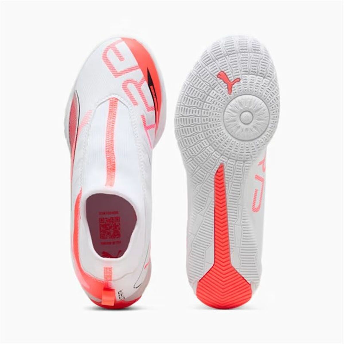 Children's Indoor Football Shoes Puma Ultra 5 Match+ Ll It White