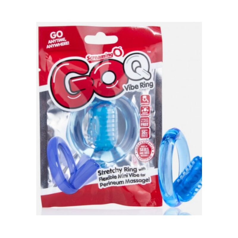 SCREAMING O - GO Q VIBE TRANSPARENT VIBRATOR RING