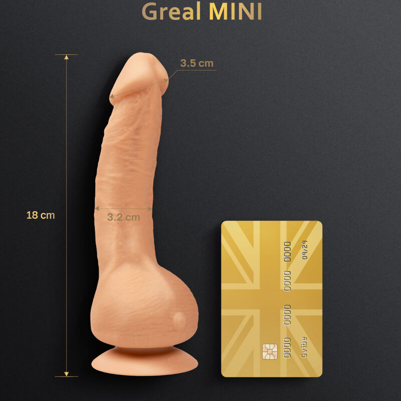 GVIBE - GREAL MINI DILDO SILICONE VIBRATOR FLESH
