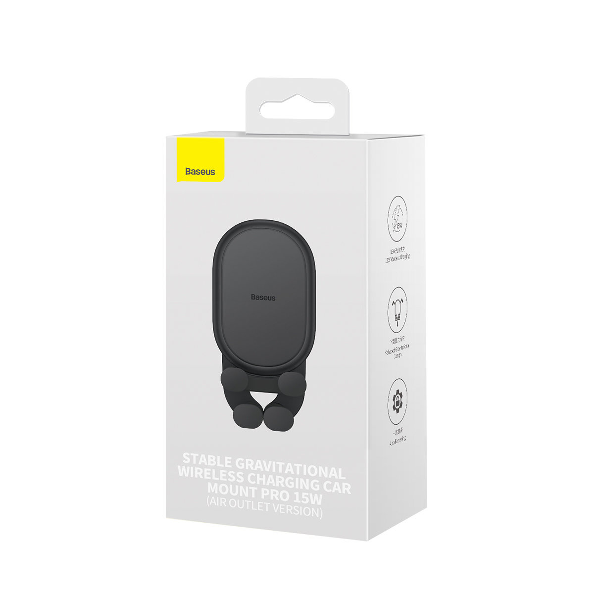 Baseus Stable Series 15W Wireless Charger Car Mount Air Vent black