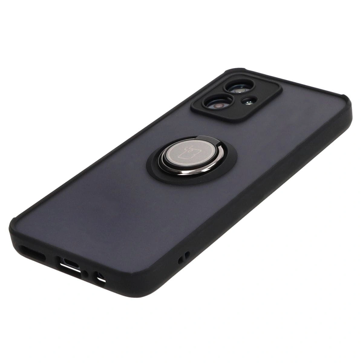 Bizon Case Hybrid Ring Motorola Moto G54 5G smoky with a black frame