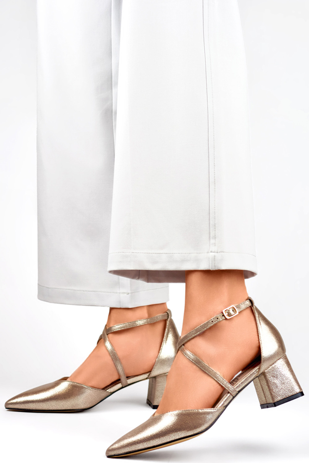  Block heel pumps model 194873 PRIMO  grey