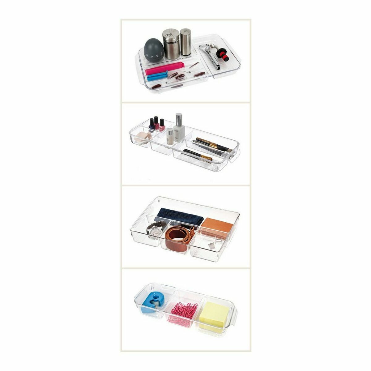 Tray Confortime polystyrene 30 x 17,7 x 2,6 cm (12 Units) (30 x 17 x 2,6 cm)