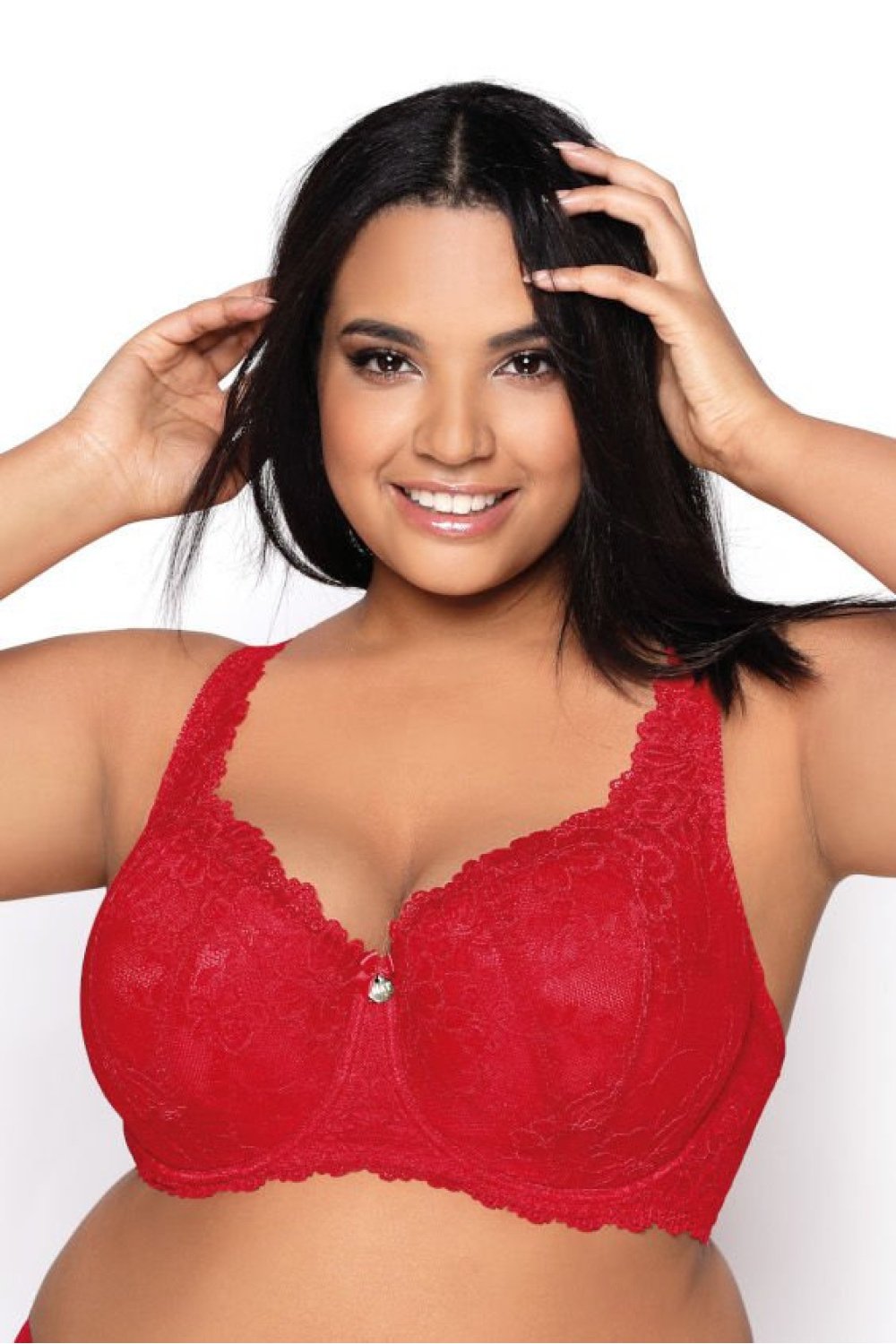  Padded bra model 204158 Mat  red
